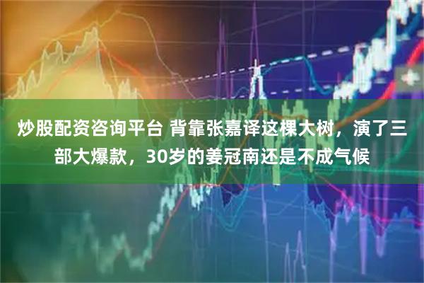 炒股配资咨询平台 背靠张嘉译这棵大树，演了三部大爆款，30岁的姜冠南还是不成气候